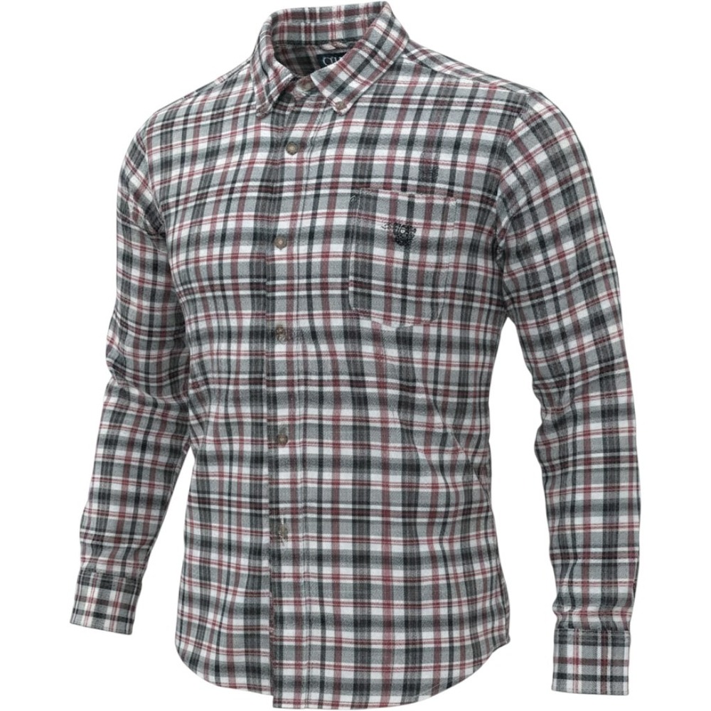 Chaps Button Front Shirt Mens XXL Red Black Plaid Cotton Performance Flannel